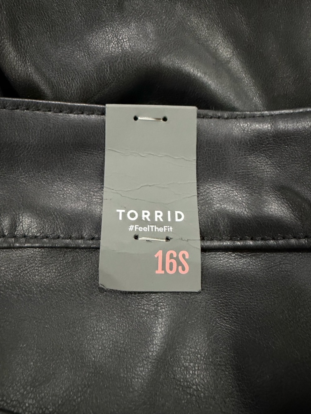 2/$30 torrid Deep Black Perfect Skinny Faux Leather High Rise Pants 16 Short NWT - Picture 10 of 10